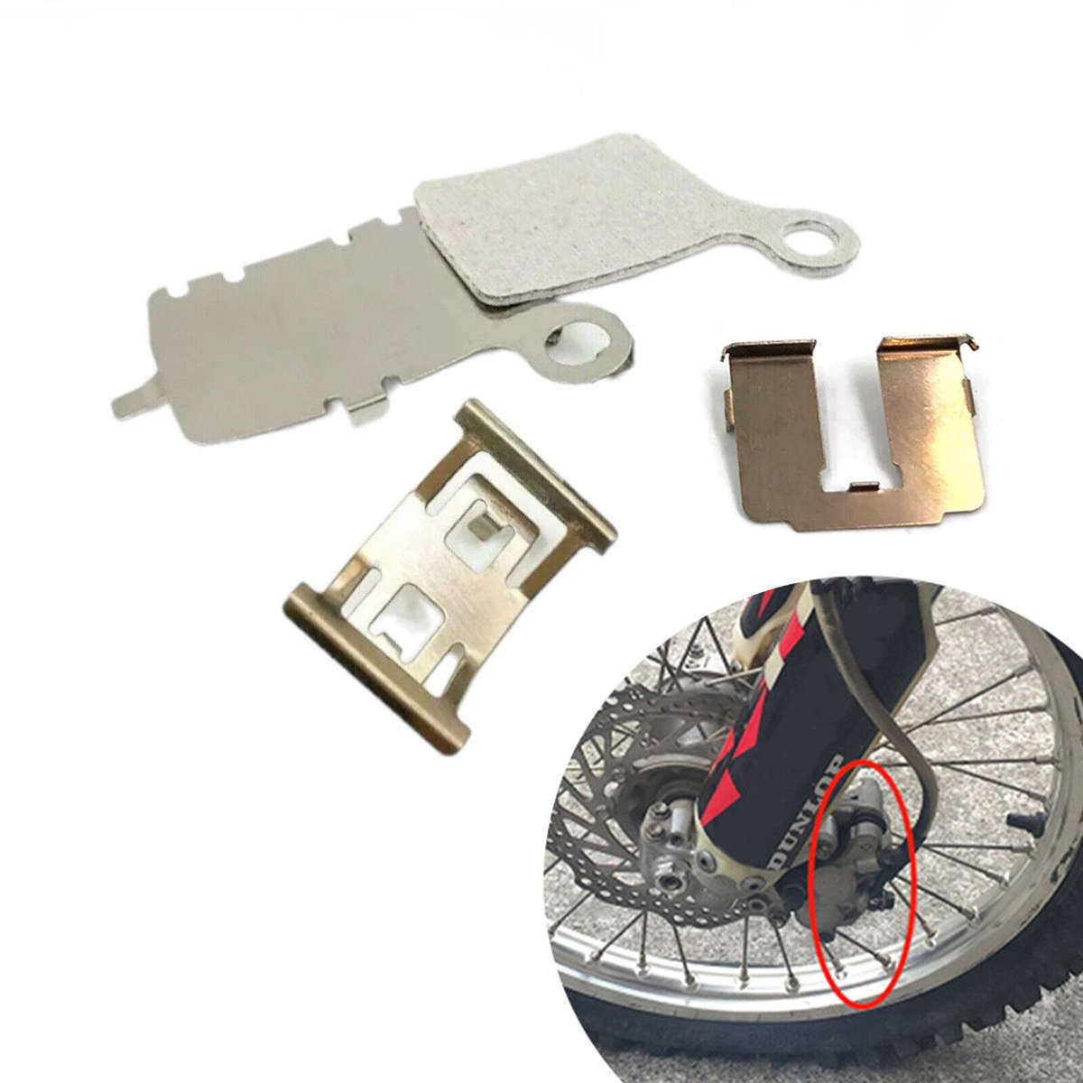 Supermoist Rear Brake Pad Spring Sheet+Heat Insulation Sheet (KTM/HUSQ/GG)