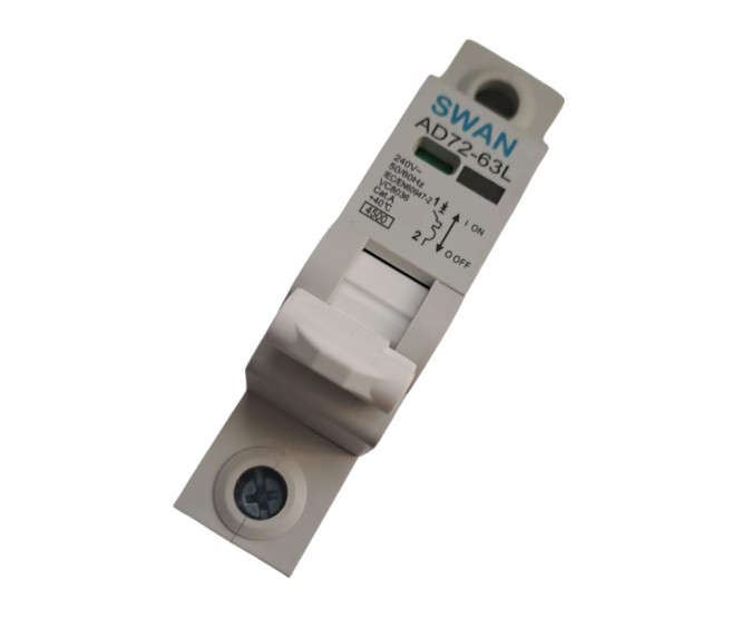 CIRCUIT BREAKER DIN 40A 1P 4.5kA C-CURVE AD72-63L-3140
