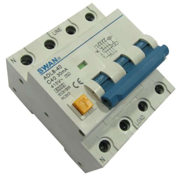 EARTH LEAKAGE DIN 32A 3P+N EL-ADL8-40-6432