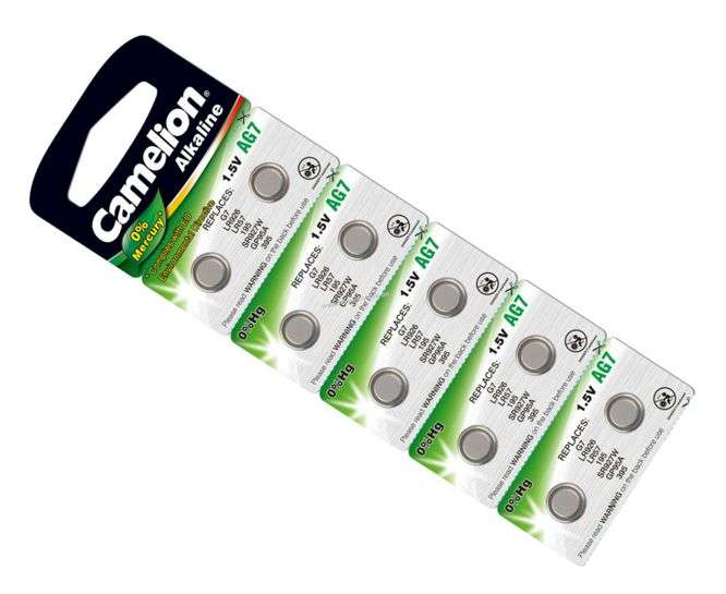 BAT COIN SOX 1V55 34mA 9.5x2.6-10P/CARD AG7-BP10