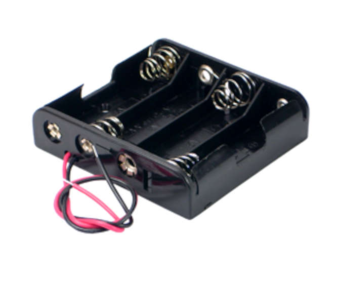 BATTERY HOLDER 4xAA LEAD BK IIII BH-341-4A