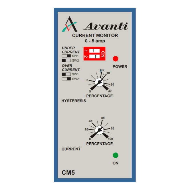 CURRENT MONITOR RELAY 5A 400VAC CM5-40