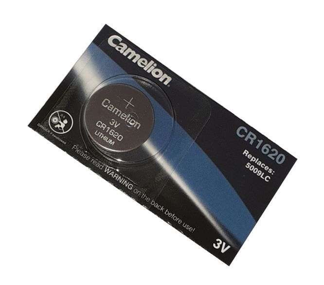 LITHIUM COIN BATTERY 3V 70mAh 16x2mm CR1620-BP1 *DBK*