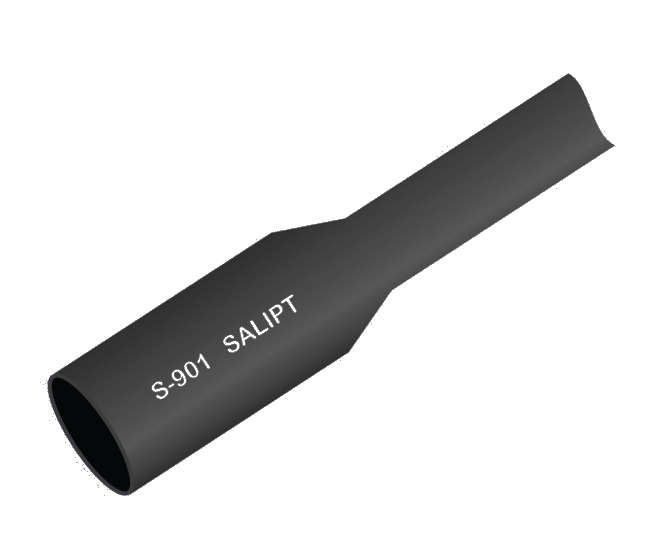 SLEEVING HEATSHRINK 6.0mm BLACK PER METER PCS S-901-6.0MM-BLK