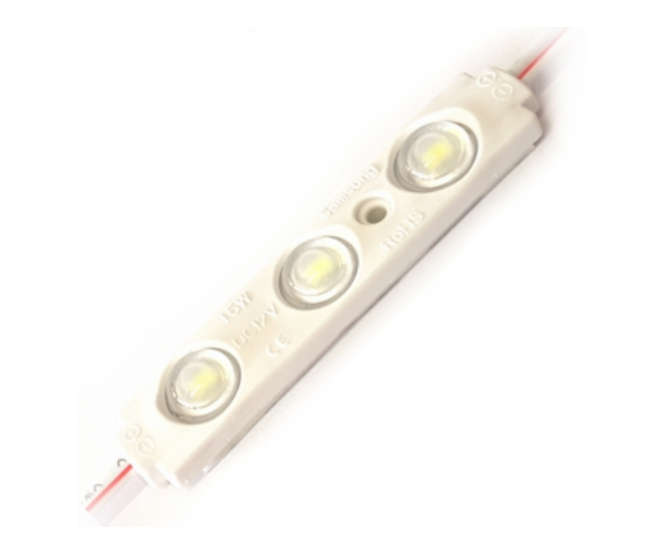 LED MODULE 3x COOL WHITE, 6000Kmd 1.2W in-line 7013-5630-1.2W / 170081