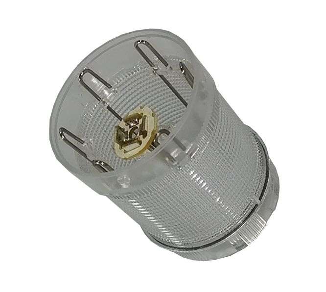 SIGNAL TOWER LIGHT WHITE 220V FLASHING/STEADY TL-NLT-50LW1