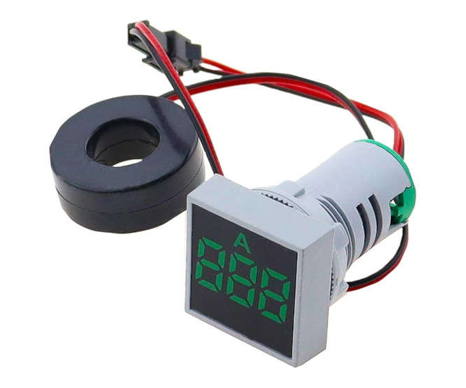 AMMETER PILOT LIGHT SQUARE GREEN PL-AMMETER-SQ-G