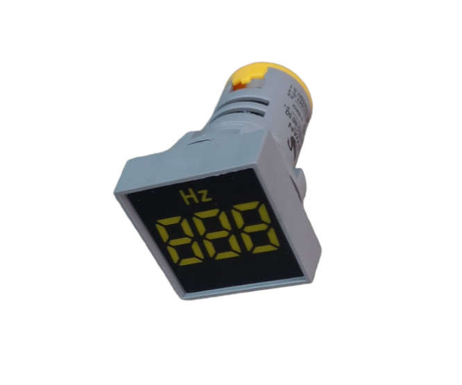 FREQUENCY PILOT LIGHT SQUARE YELLOW 20-500VAC PL-FREQ-IND-SQ-Y