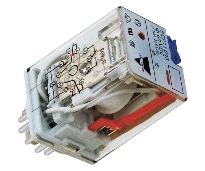 INDUSTRIAL P/IN RELAY 11-PINS 3PDT 10A C=24VDC RCP100324VDC