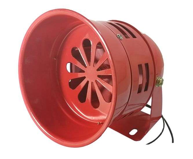 SIREN MOTOR METAL 220VAC IP55 RED SR-MS290-M