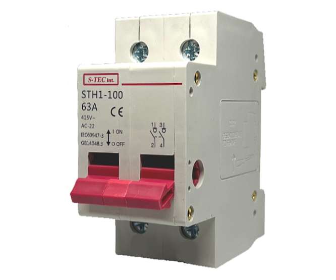 MAINS ISOLATOR SWITCH DIN 63A 2P IS-STH1-100-263