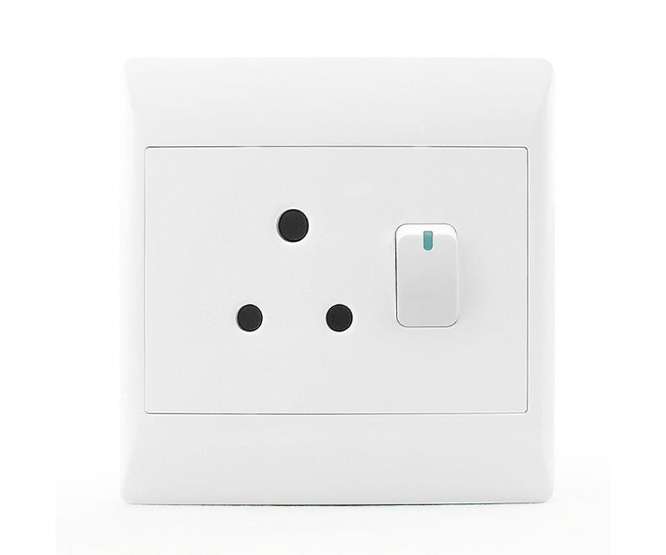 WALL MAINS SOCKET SINGLE 16A 4x4 STI-1075