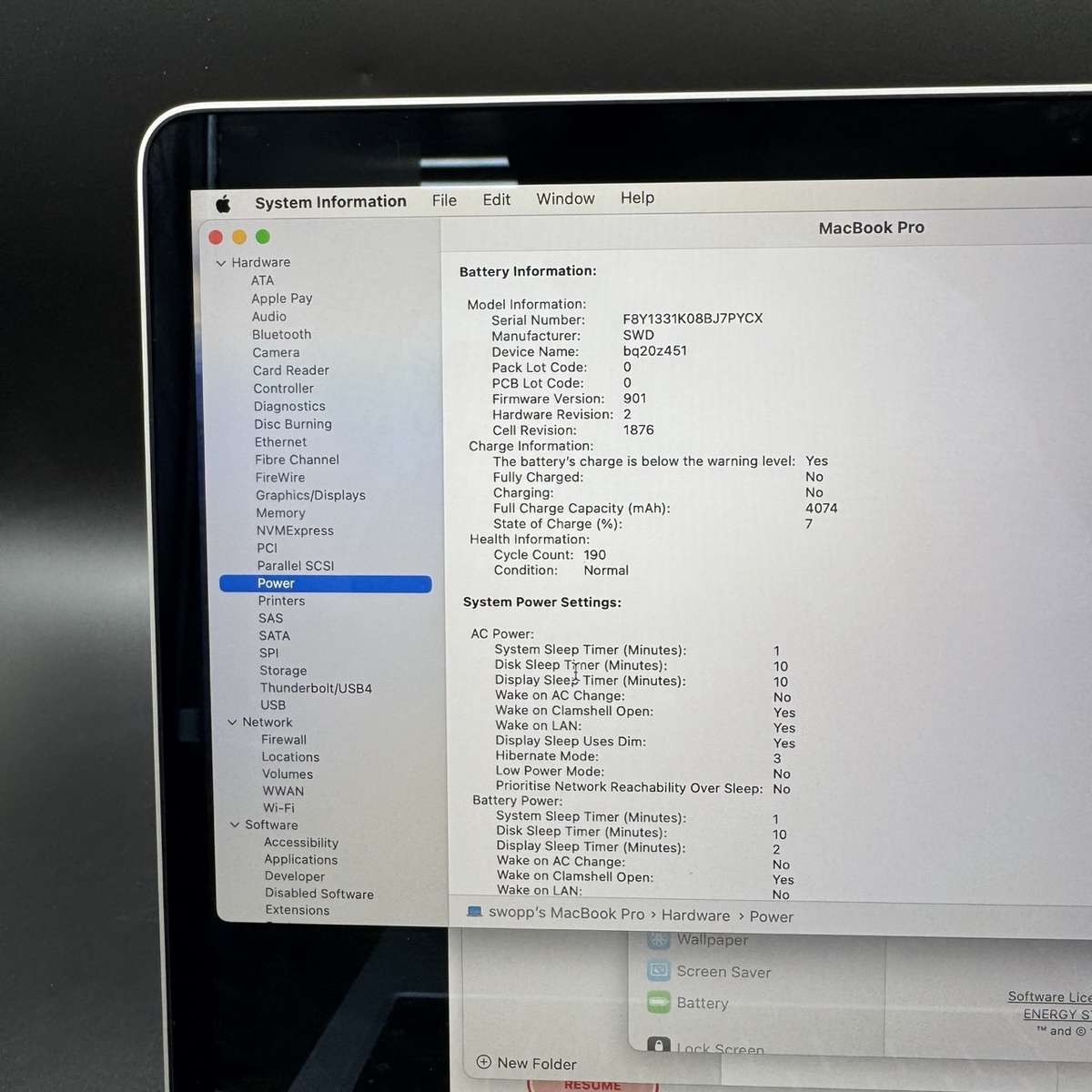 Macbook Pro 13" | 2 GHz intel i5 | 512GB | 2020 Touch Bar | Silver