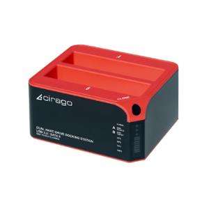 Cirago USB 3.0 SuperSpeed Dual Hard Drive Docking Station - with One Touch Cloning (for 2.5" and 3.5