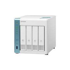 QNAP 4-BAY TOWER NAS, 1.7GHZ 4c ALPINE (AL-214) Processor, 2x Gigabit LAN Ports, 2x USB 3.2), Single