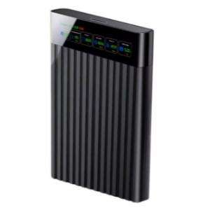 CipherX 2.5" SFF SATA to USB 3.0/3.1/3.2 Type C |  (up to 9.5mm) w\LCD Display Screen |  SATA HDD/SS