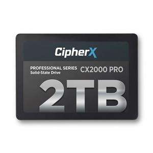 2TB CipherX |  CX2000 PRO 2.5" |  3D NAND TLC |  NANDXtend ECC Data Protect |  SLC Caching |  SATA-6