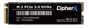 512GB CipherX, PRO 330, M.2 (2280) PCIe Gen3x4, NVMe (1x DWPD) SSD (3Yr Warranty)