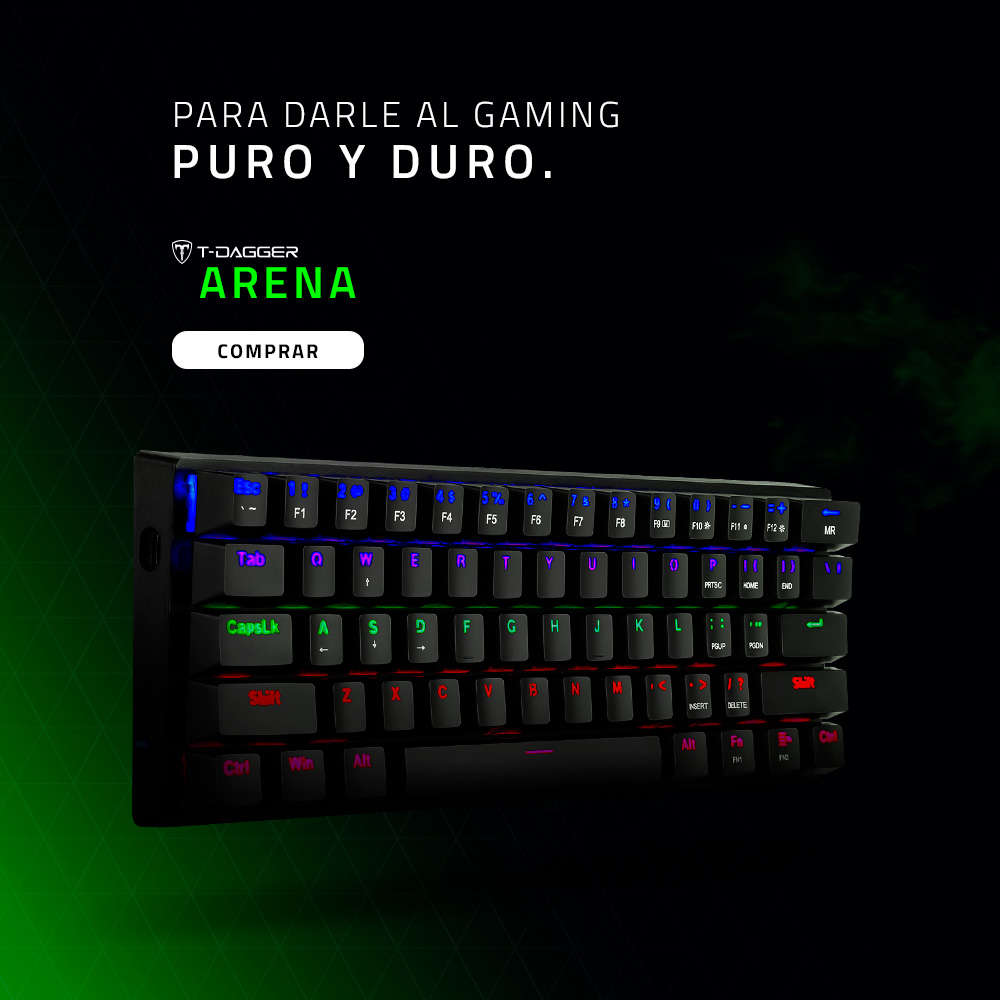 T-DAGGER Arena T-TGK321 Mechanical Gaming Keyboard - T-TGK321-BR - Brown Switches