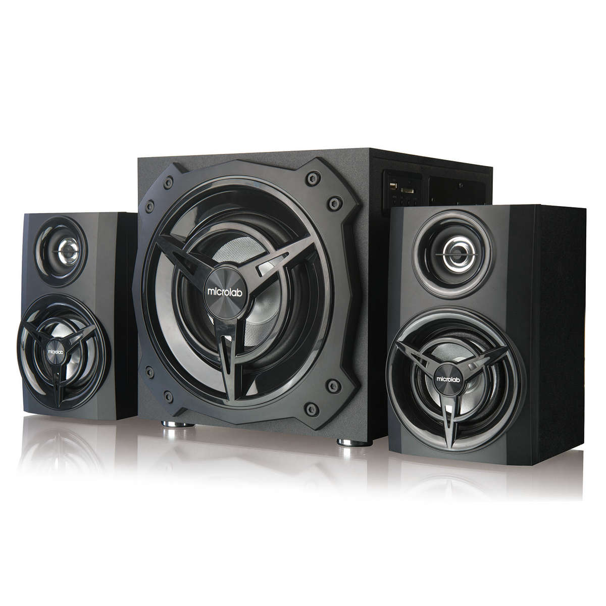 Microlab T11 2.1CH Bluetooth Speakers with LED (Unboxed Deal)