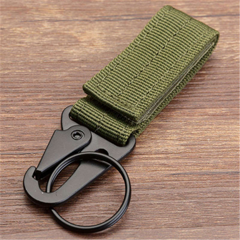 Men's canvas Colorful Keychain Military nylon metal Paste belts Cool buckle