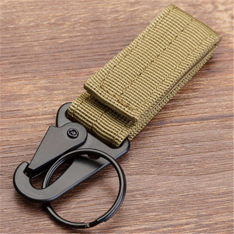 Men's canvas Colorful Keychain Military nylon metal Paste belts Cool buckle