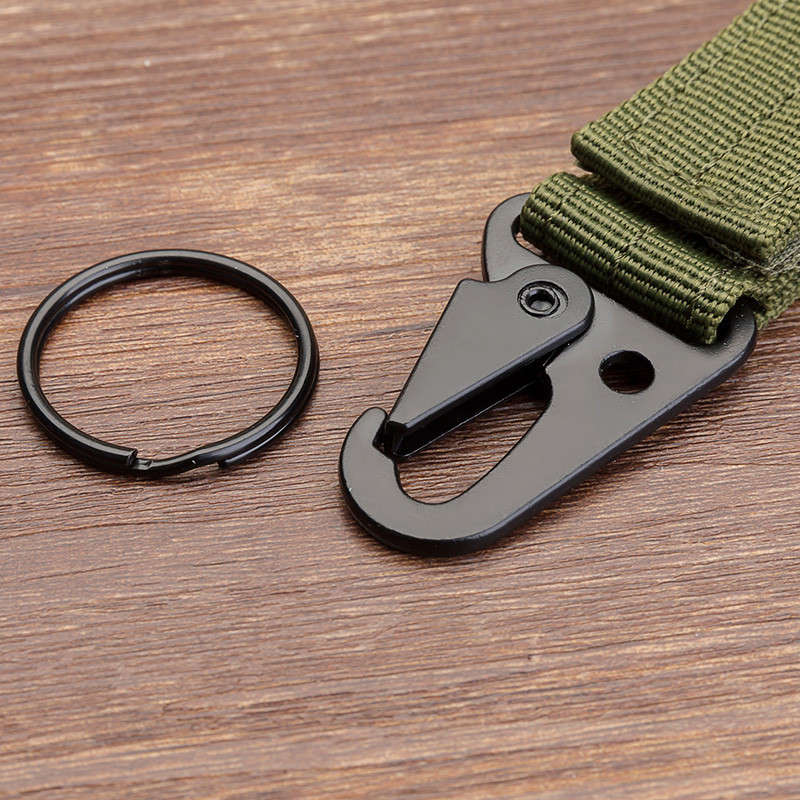 Men's canvas Colorful Keychain Military nylon metal Paste belts Cool buckle