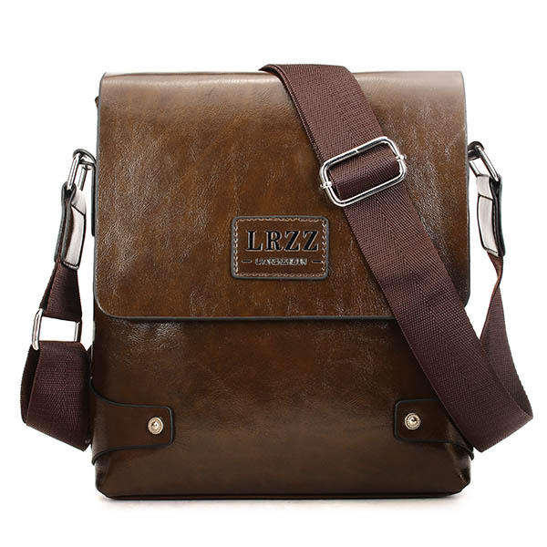 Men Business PU Casual Male Messenger Shoulder Crossbody Bag Briefcase