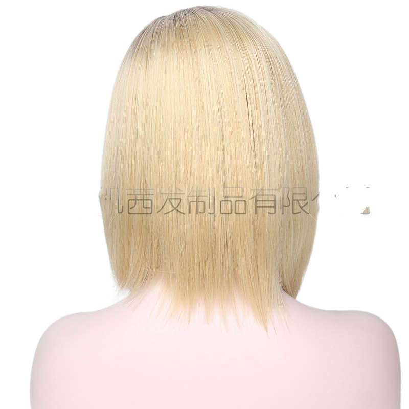 Silky straight Blonde Lace Front Medium Wig