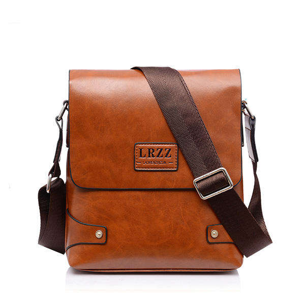 Men Business PU Casual Male Messenger Shoulder Crossbody Bag Briefcase