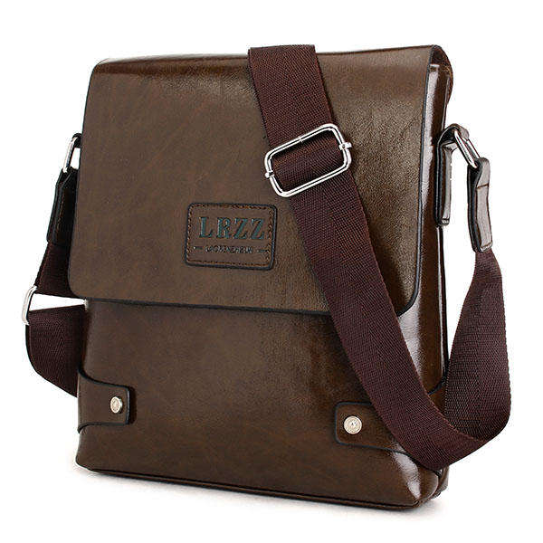 Men Business PU Casual Male Messenger Shoulder Crossbody Bag Briefcase