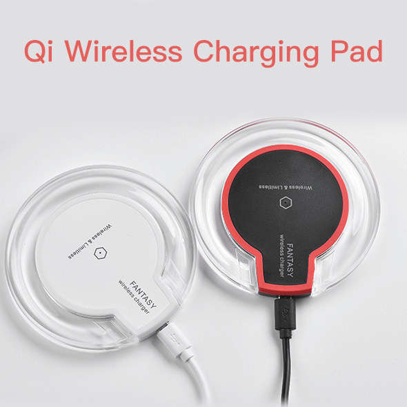 QI Crystal Disc Wireless Charge Mobile Power iPhone8