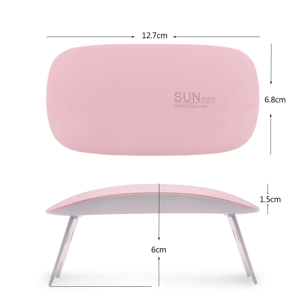 UV Lamp Nail Dryer 6W Lamp for Nails Manicure Mini Portable Nail Lamp USB
