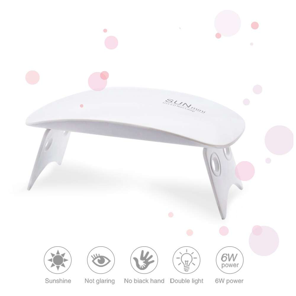 UV Lamp Nail Dryer 6W Lamp for Nails Manicure Mini Portable Nail Lamp USB