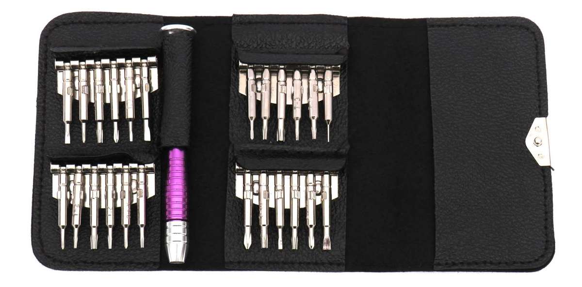 25 in 1 Precision Screw driver Set in wallet type Pouch