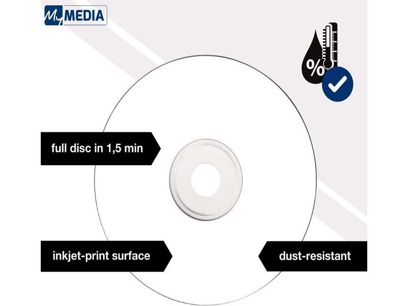 MyMedia Cdr 52X 50 Pack Wrap 700MB -