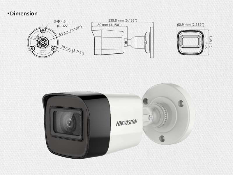 HIKVISION 8Ch 2Mp eDVR 512Gb Bullet Kit