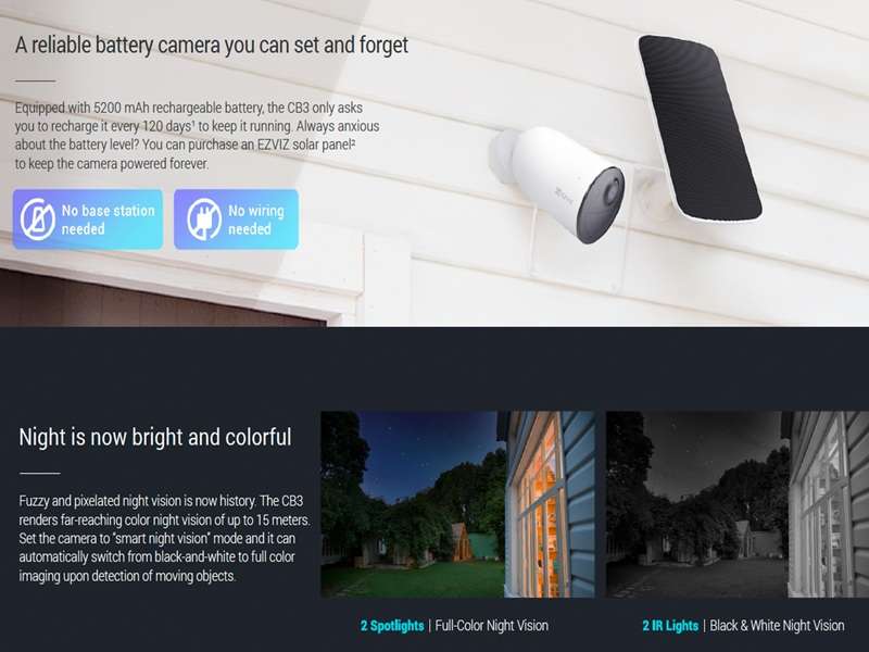 EZVIZ Cs-Cb3 2K Smart Home Battery