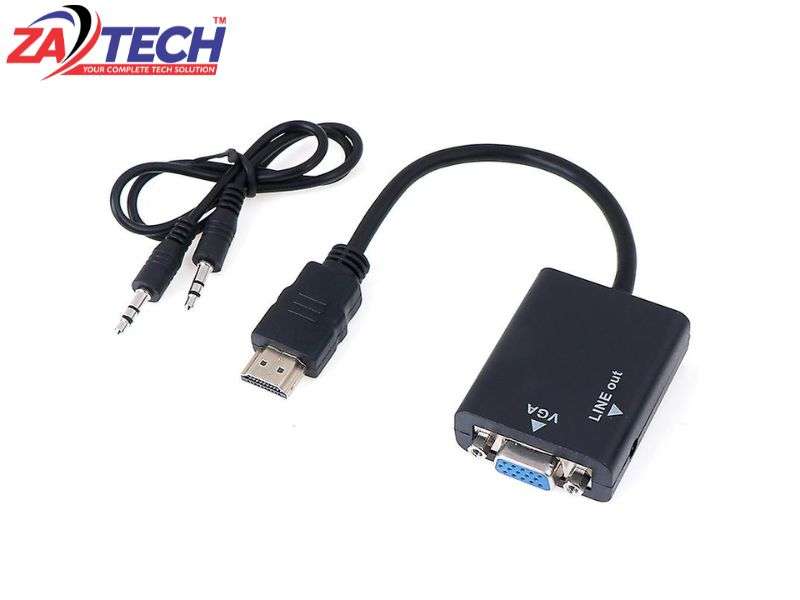 HDMI To Vga Adapter With Audio In Box