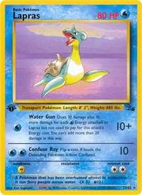 Lapras (25) #25/62 - Fossil (Unlimited - Moderately Played) - Unlimited - Moderately Played