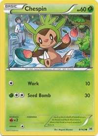 Chespin (8) #8/162 - XY - BREAKthrough (Normal - Near Mint) - Normal - Near Mint