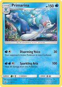Primarina #41/149 - SM Base Set (Normal - Near Mint) - Normal - Near Mint