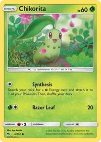 Chikorita (5) #5/214 - SM - Lost Thunder (Normal - Near Mint) - Normal - Near Mint