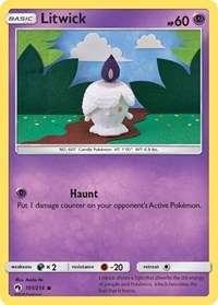Litwick #101/214 - SM - Lost Thunder (Normal - Near Mint) - Normal - Near Mint