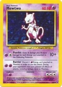 Mewtwo #010/102 - Base Set (Holofoil - Lightly Played) - Holofoil - Lightly Played
