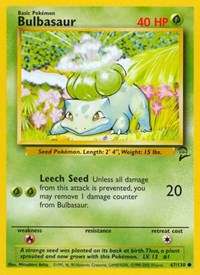 Bulbasaur #067/130 - Base Set 2 (Normal - Moderately Played) - Normal - Moderately Played
