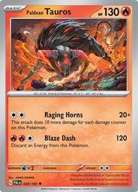 Paldean Tauros - 028/193 #028/193 - SV02: Paldea Evolved (Reverse Holofoil - Near Mint) - Reverse...