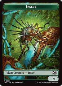 Insect // Elephant Double-Sided Token #7 // 6 - Aetherdrift (Foil - Near Mint) - Foil - Near Mint