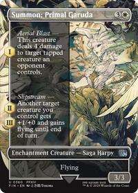 Summon: Primal Garuda (Borderless) #360 - FINAL FANTASY (Normal - Near Mint) - Normal - Near Mint