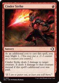 Cinder Strike #131 - Lorwyn Eclipsed (Normal - Near Mint) - Normal - Near Mint